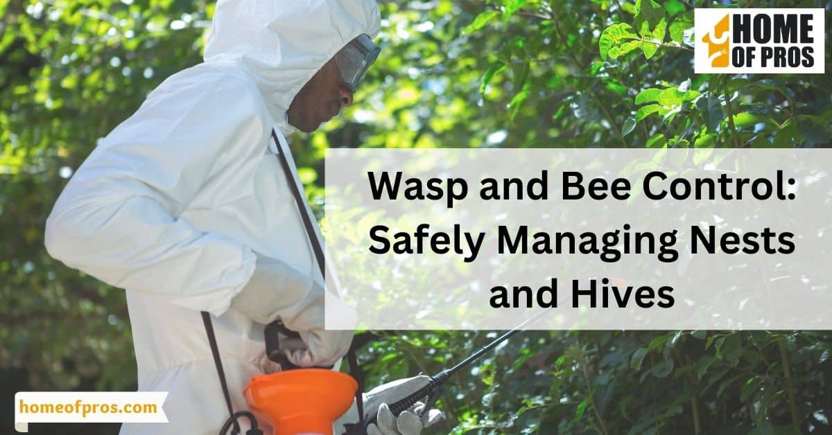 Wasp and Bee Control: Safely Managing Nests and Hives