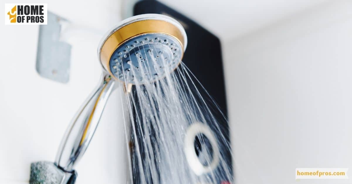 Adjust shower heads to increase the flow rate