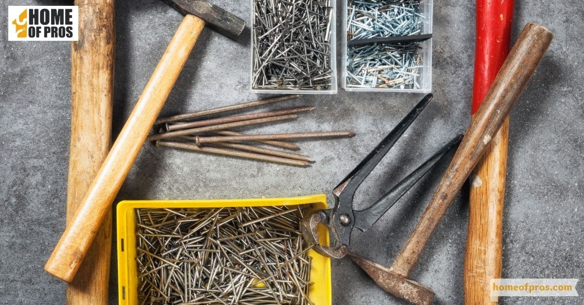 Storing hammers in a dry, clean location