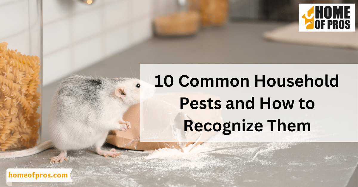 10 Common Household Pests and How to Recognize Them