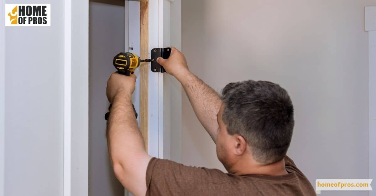 Remove the doors and hardware