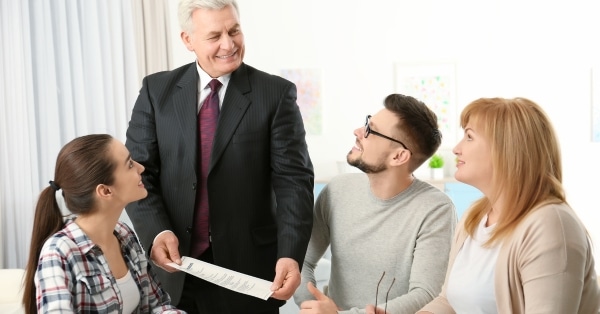 Family with inheritance lawyer