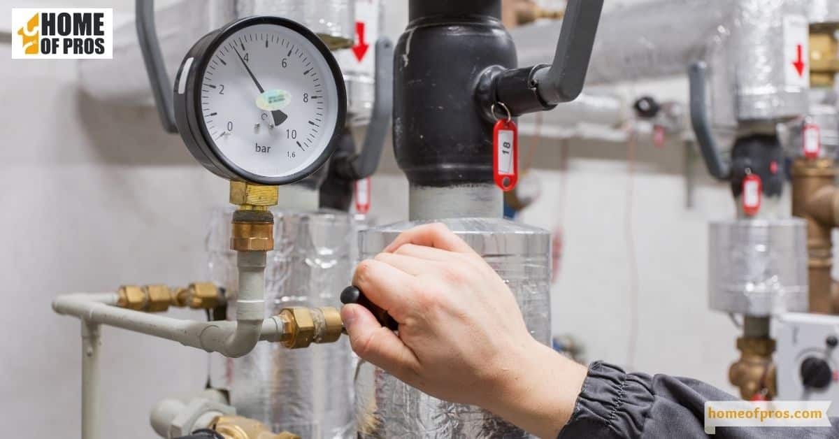 Check the water pressure regulator