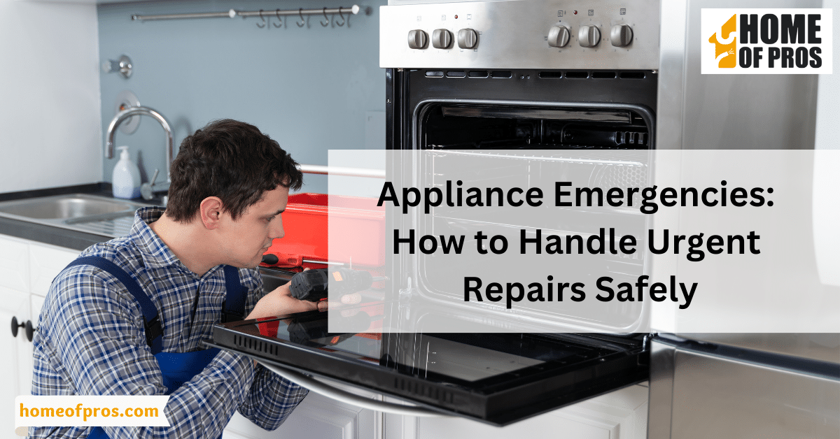 Appliance Emergencies: How to Handle Urgent Repairs Safely