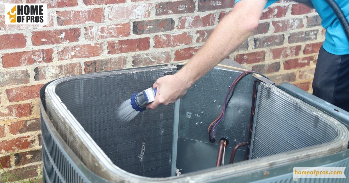 Clean the condenser coils at least once a year