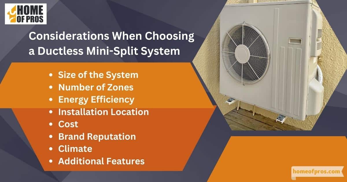 Considerations When Choosing a Ductless Mini-Split System