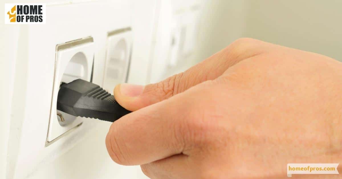 Disconnect the Power