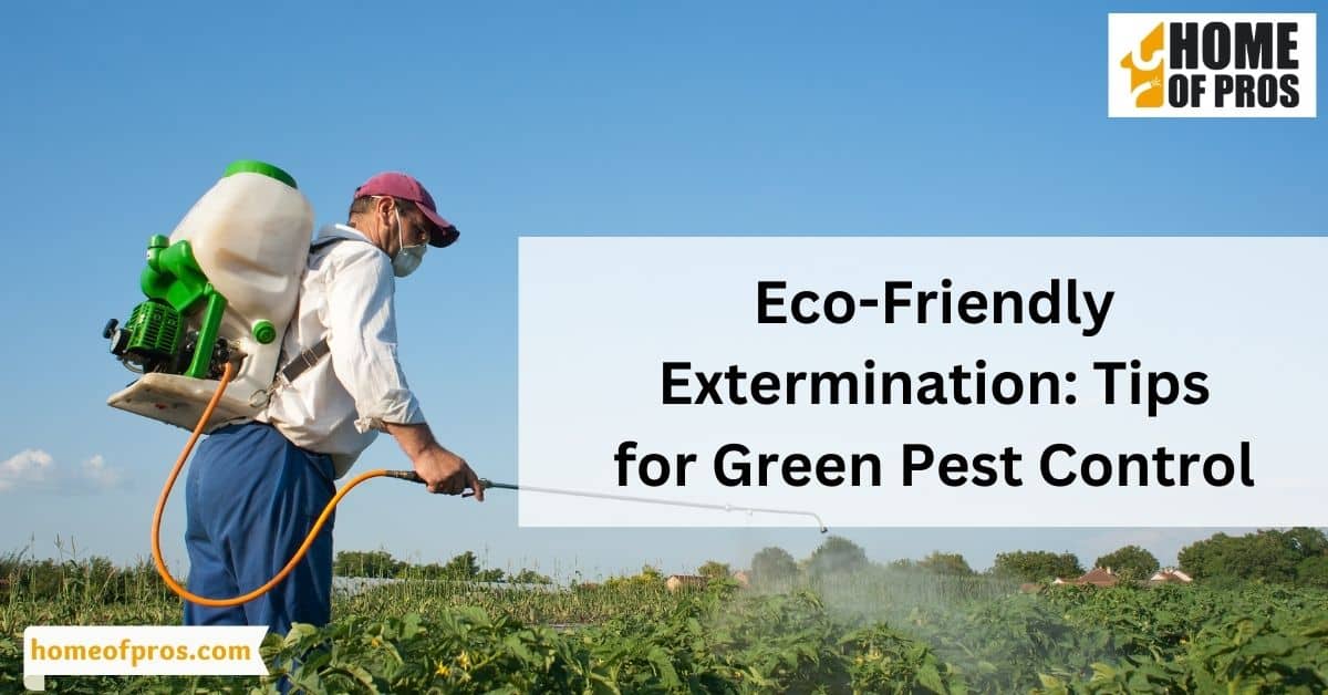 Eco-Friendly Extermination: Tips for Green Pest Control