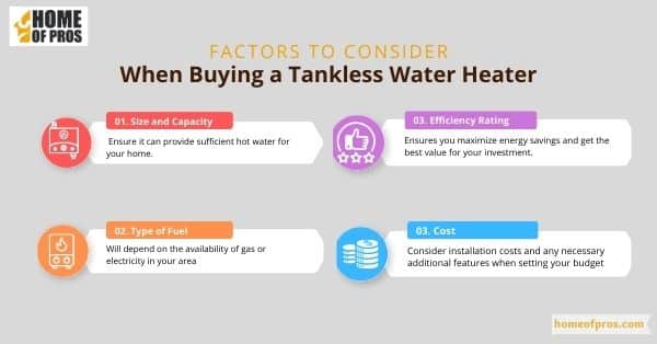 Factors to Consider When Buying a Tankless Water Heater