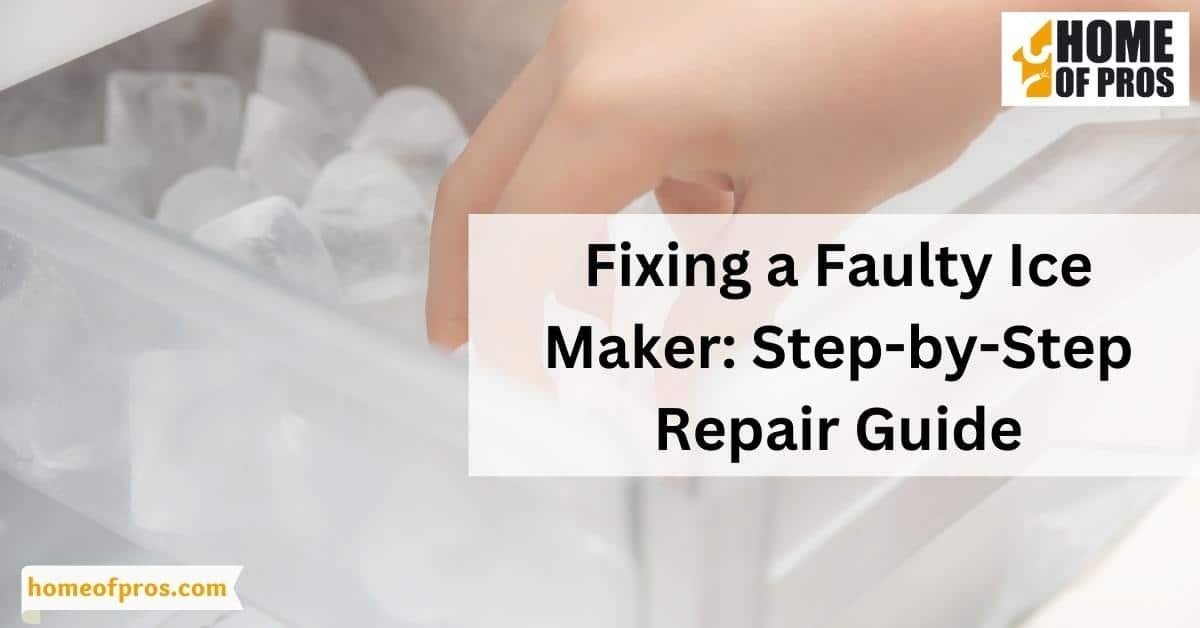 Fixing a Faulty Ice Maker: Step-by-Step Repair Guide
