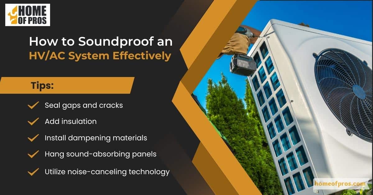How to Soundproof an HV/AC System Effectively