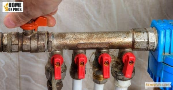 Turn off the Main Water Supply