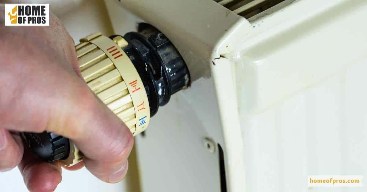 Turn on the water and power the heater