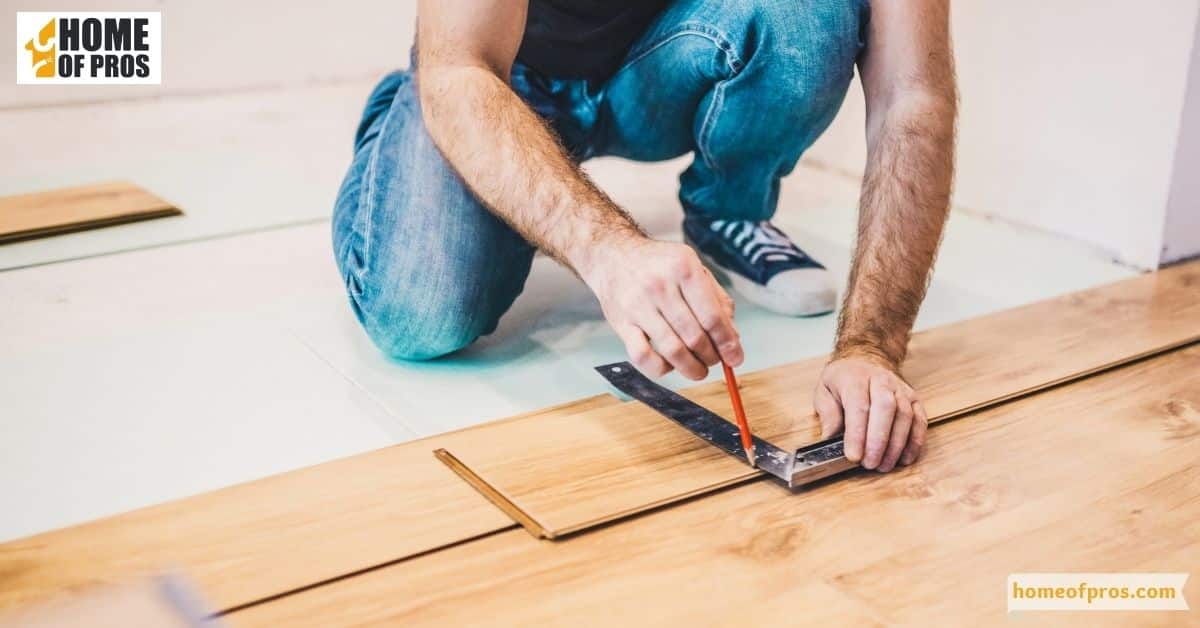 Measuring and Cutting the Laminate Flooring