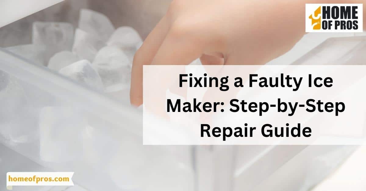 Fixing a Faulty Ice Maker Step-by-Step Repair Guide