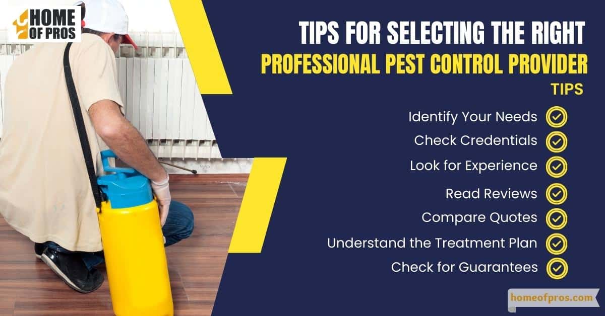 Tips for Selecting the Right Professional Pest Control Service Provider