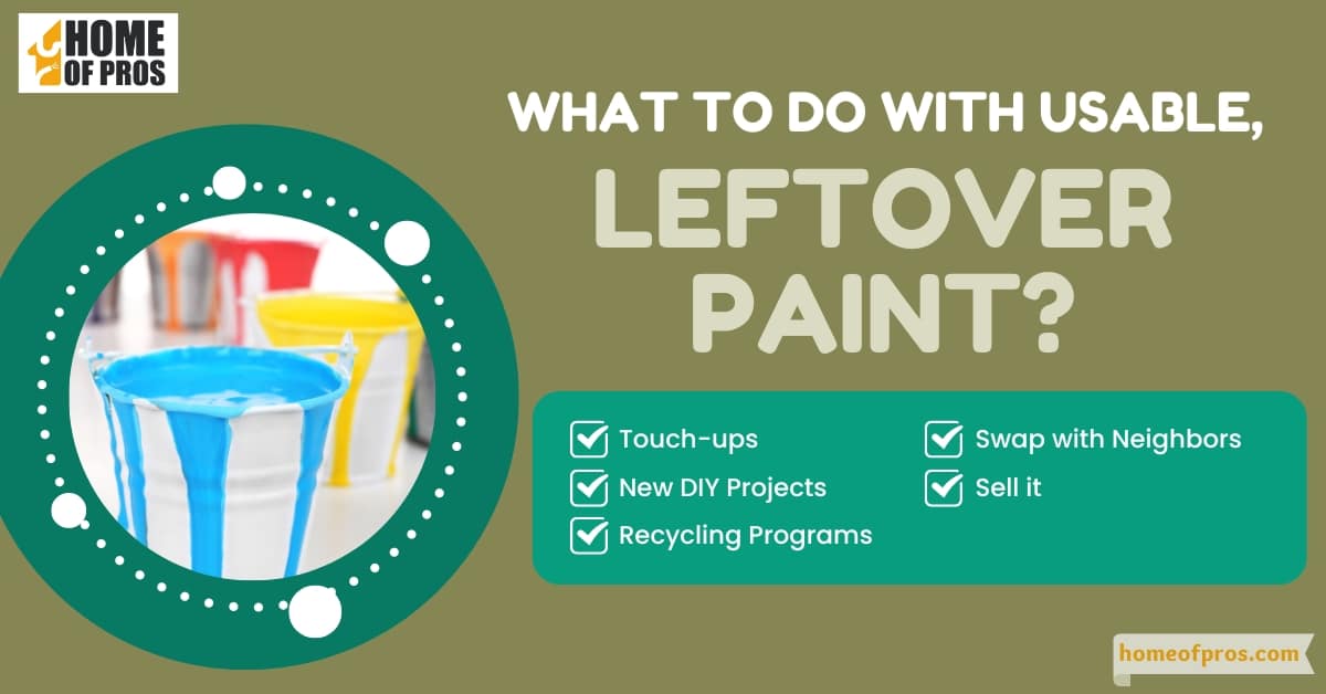 What to Do with Usable, Leftover Paint?